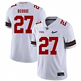 Ohio State Buckeyes 27 Eddie George White Diamond Nike Logo College Football Jersey Dzhi,baseball caps,new era cap wholesale,wholesale hats